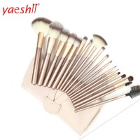 Yaeshii Professional 24pcs Champagne Makeup Brushes Powder Foundation Blush Brush High Quality Cosmetic Tools Kits With PU Bag